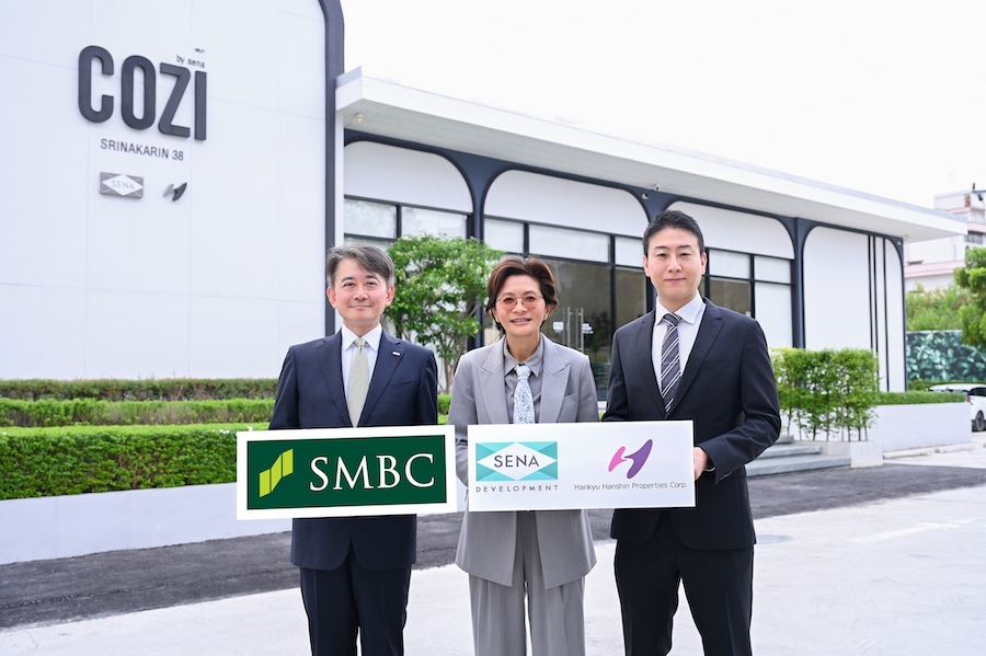 SMBC เชื่อมั่น SENA–Hankyu Hanshin หนุนสินเชื่อเพื่อพัฒนา 3 คอนโด Low Carbon